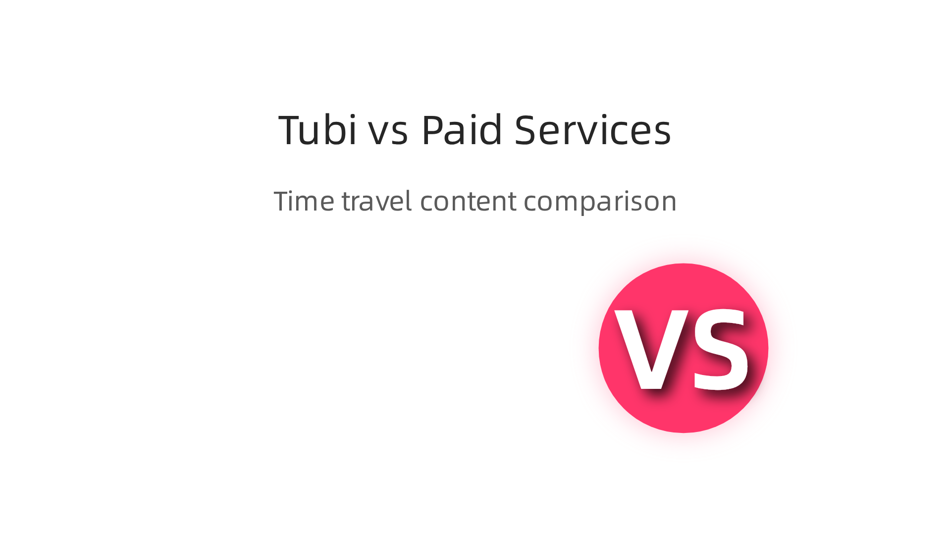 A comparative overview of Tubi against major paid streaming services, highlighting differences in cost, ad load, quality, and library size for time travel content.