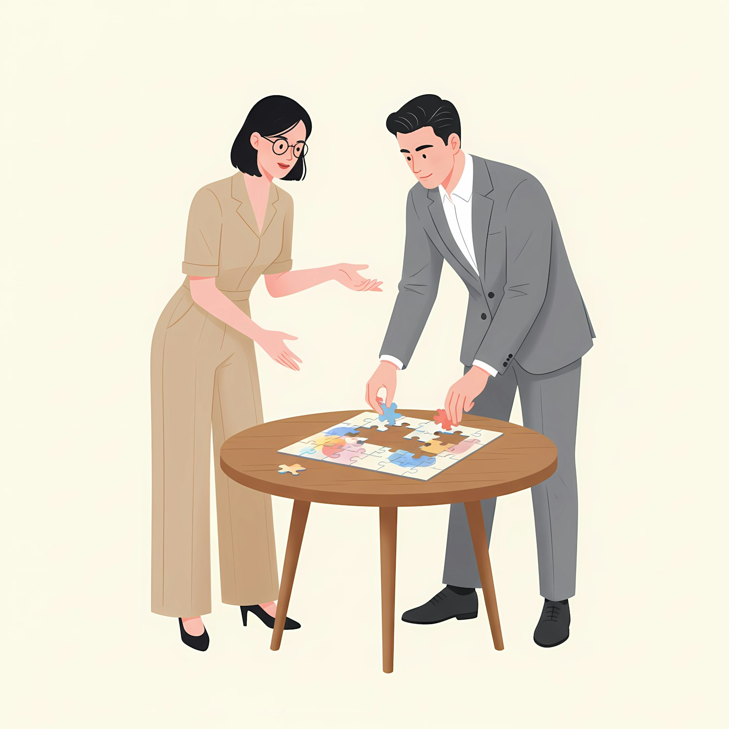 A woman with a thoughtful expression, deeply concentrated on a complex mental puzzle or intricate web of connections, symbolizing cause and effect.