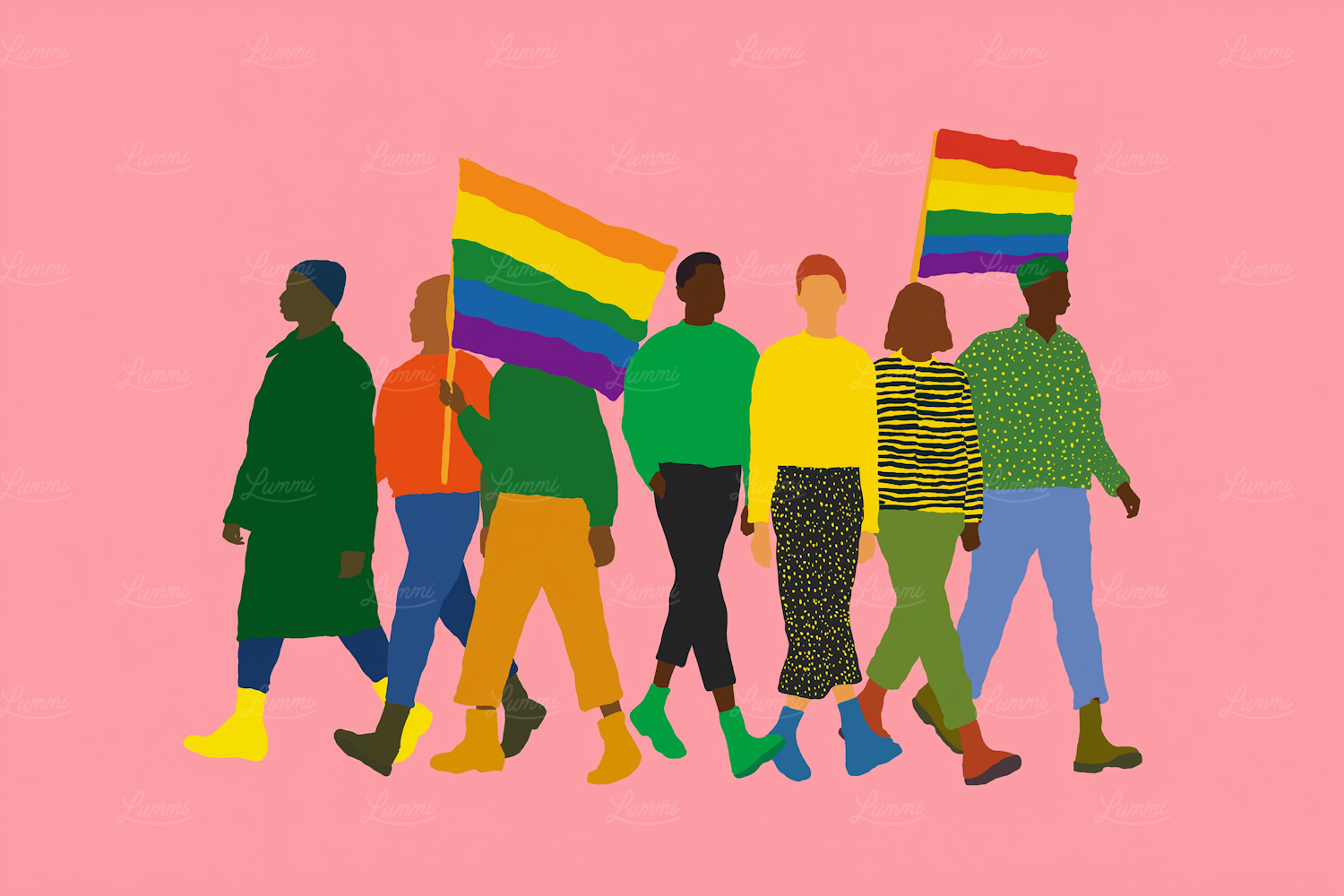 Characters stand united against a common oppressive force, symbolizing the evolution of protagonists from survivors to active revolutionaries in the series.