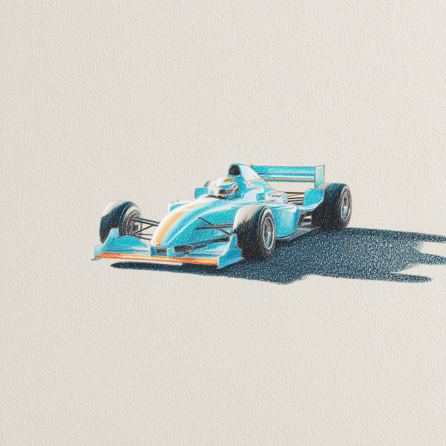 Formula One race cars speeding around a track, capturing the high-octane drama and intense rivalry depicted in the film 'Rush'.